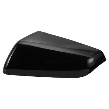Imagem de X AUTOHAUX Tampa do espelho do lado esquerdo do motorista para retrovisor do carro preto brilhante para Chevy Equinox 2018-2023 para GMC Terrain 2018-2023 Capas de proteção de espelho acabamentos de