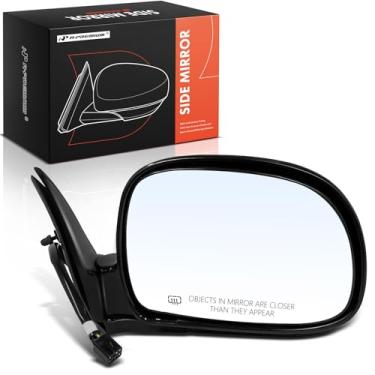 Imagem de A-Premium Espelho retrovisor elétrico lateral do passageiro - compatível com Chevrolet Blazer, S10 e GMC Jimmy, Sonoma & Oldsmobile Bravada, 1998 - Retrovisor retrovisor externo externo liso e