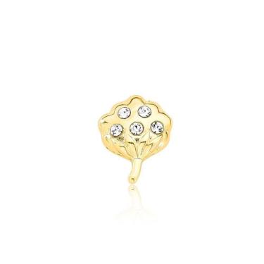 Imagem de Botton/ Broche Algodão Pequeno Revestido em Ouro - VL ACCESSOIRES