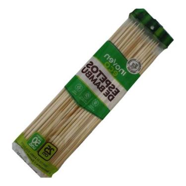 Imagem de Espeto De Bambu  25 Cm Resistente Para  Churrasco Petisco 5.000 Espeti