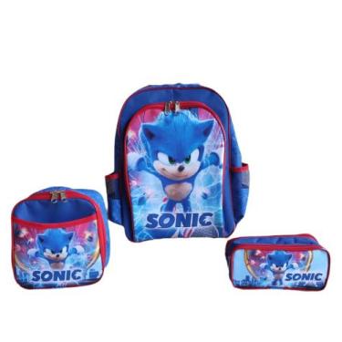 Imagem de Kit mochila costas infantil skye patrulha canina meninas escolar bolsa