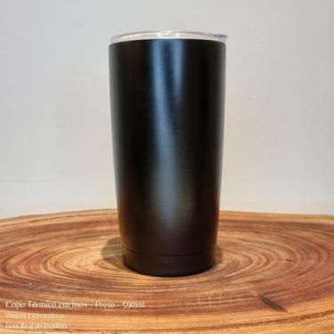 Imagem de Copo Térmico Com Tampa Cerveja Terere Cafe Camada Dupla Inox - Zdok