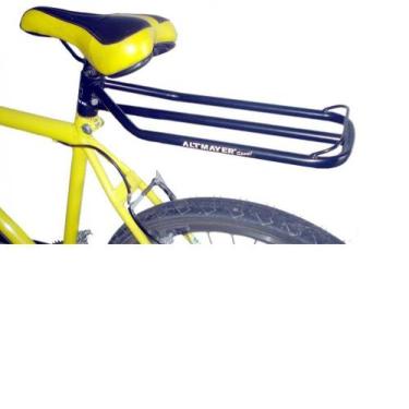 Imagem de Bagageiro Full Altmayer Para Bicicleta Fixa Canote Flutuante AL80 Pret