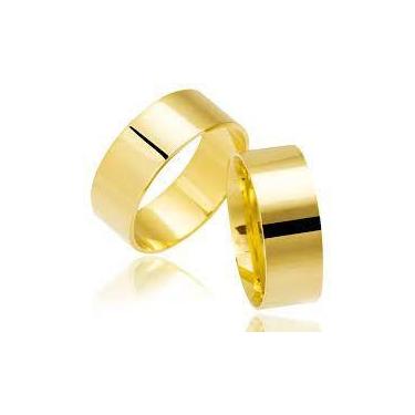 Imagem de Alianças Casamento Ouro 18 Kilates 7 Gramas 6 mm Maciça