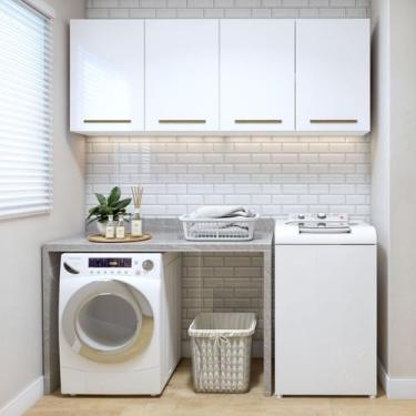 Imagem de Lavanderia Modulada 2 Armários Aéreo Guarapari - Kaiki Móveis