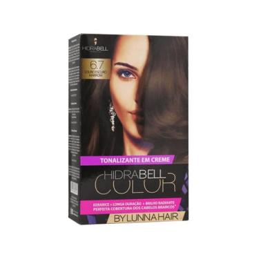 Imagem de Hidrabell Color 6.7 Louro Escuro Marrom - Tonalizante 140g
