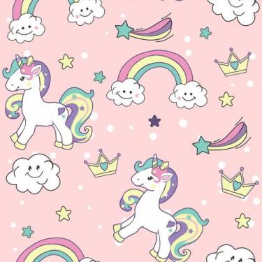 Imagem de Papel De Parede Decorativo Baby Infantil Unicórnios - 3,30m - DEKAL DE