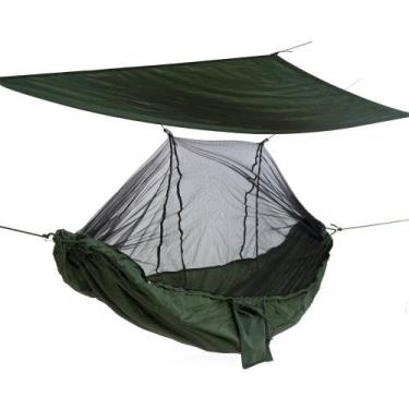 Imagem de Rede De Camping Com Mosquiteiro E Teto Hidrorepelente - Safo, Verde ol