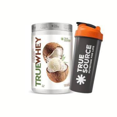 Imagem de True Whey Protein Hidrolisado e Isolado 418G Coconut Ice Cream + Coqueteleira 600mL TRUE SOURCE