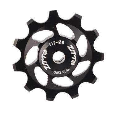 Imagem de Rolo Guia do Desviador Traseiro da Polia da Roda da Bicicleta 11T para Peças de Mountain Bike (Preto)