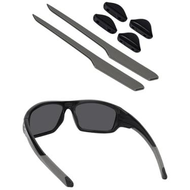 Imagem de BLAZERBUCK Meias de substituição e nariz para óculos de sol Oakley Valve New 2014 OO9236 - Cinza