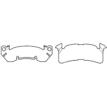 Imagem de Meritor MD392 Conjunto de pastilhas de disco de freio hidráulico