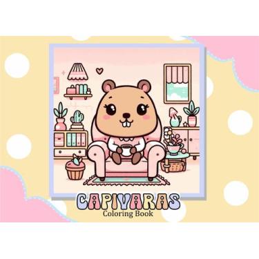 Imagem de Livro De Colorir Capivara Capa Dura 50 Páginas - Pipia, Amarelo
