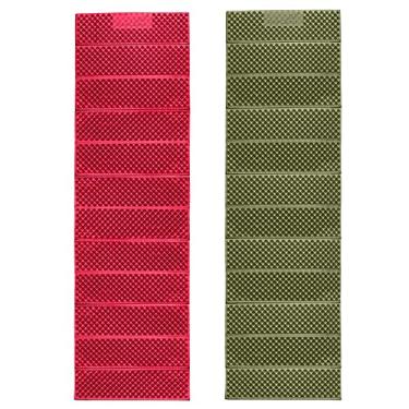 Imagem de AceCamp Almofada de dormir de espuma portátil de 2 pacotes, tapete de dormir acordeão de comprimento total para camping e caminhadas, almofada leve, macia e compacta para saco de dormir, con