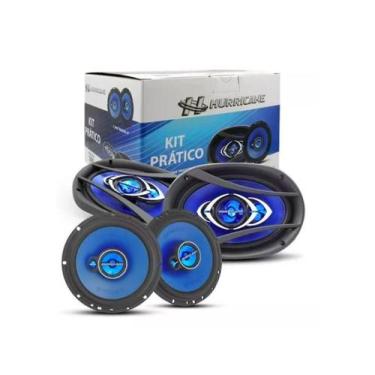 Imagem de Kit Prático - 1 Par de Alto-Falante 6"+ 1 Par de Alto-Falante Quadriax
