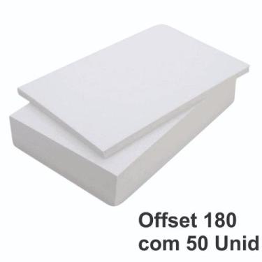 Imagem de Papel Offset 180g A4 Branco 210mmx 297mm - Chambril