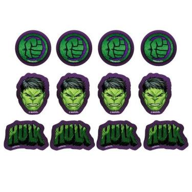 Imagem de Aplique Decorativo Hulk - 12 PÇs - 1 UN - Piffer - Rizzo - Disney