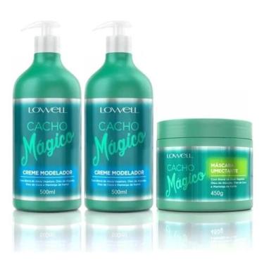 Imagem de Kit Cacho Mágico Creme Modelador 2 Unidades 500 ml + Máscara Umectante