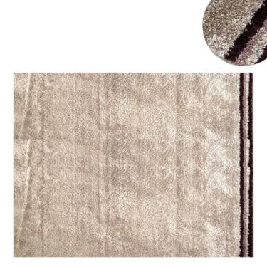 Imagem de Tapete Quadrado Variação Areia Marrom Preto Cinza 200x250 Antiderrapan
