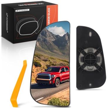 Imagem de A-Premium Vidro retrovisor inferior esquerdo do lado do motorista com placa de suporte compatível com Ram 1500 2011-2024, 2500/3500 2011-2018, 1500 Classic 2019-2024 e Dodge Ram 1500/2500/3500 -