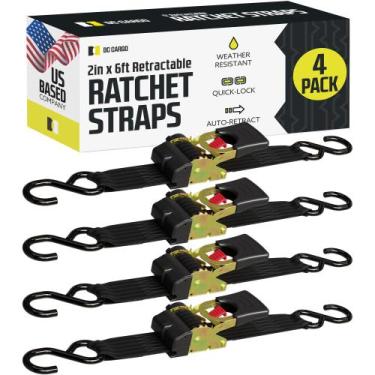 Imagem de Ratchet Strap DC Cargo, retrátil, 2 polegadas x 6 pés, 1.333 libras, p