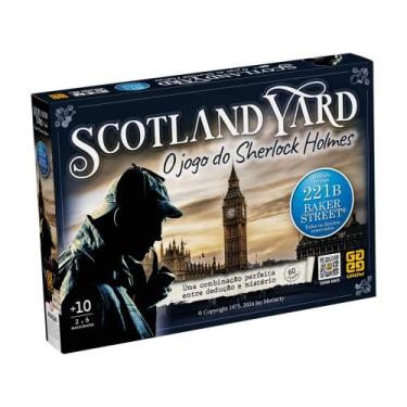 Imagem de Jogo de Tabuleiro Scotland Yard Sherlock Holmes 2 a 6 Participantes Gr