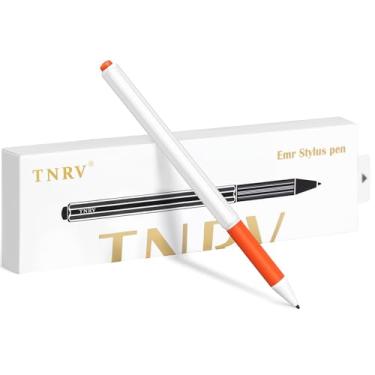 Imagem de TNRV EMR Stylus 2 canetas de substituição notáveis com borracha digital + 5 pontas, evita contato com a palma da mão, [nível de pressão 4096]. Adequada para escrever em telas Stylus EMR 【Verifique a