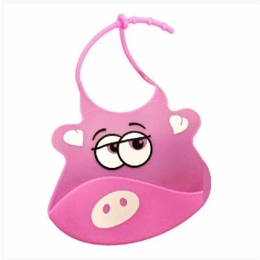 Imagem de Babador De Silicone Bebê Impermeável Cata Migalhas Infantil