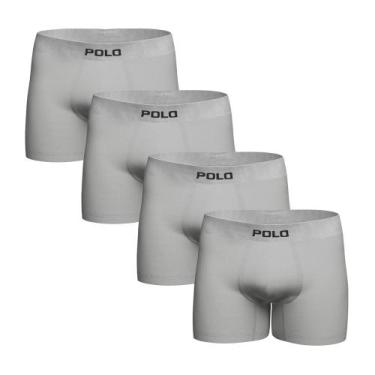 Imagem de Kit Com 4 Cuecas Boxer Polo 781 Algodão Sem Costura Sortida - POLO STA