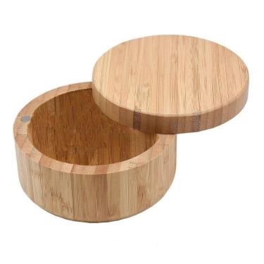 Imagem de Porta Sal em Bambu 6,7x12cm Kenya para Mesa e Decoração Elegante