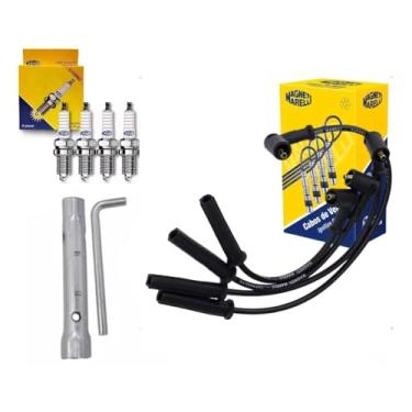 Imagem de Kit Cabos E Velas Clio Logan Sandero Symbol 1.6 8v + Chave