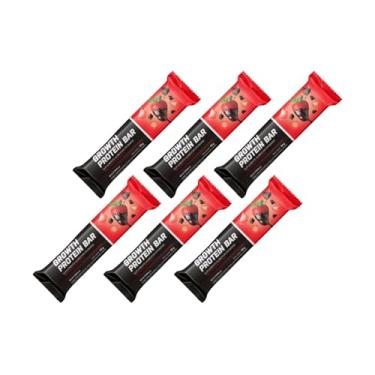 Imagem de Kit Whey Barras de Proteína 30g com 6 Un - Growth (único, Morango com chocolate)