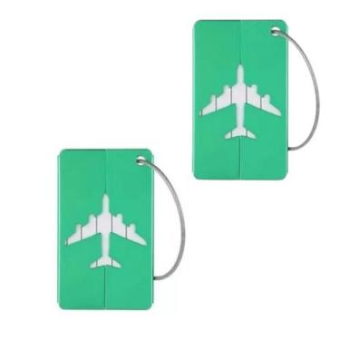Imagem de Kit 02 Tag Etiqueta De Mala e Mochila - Verde - We Go To