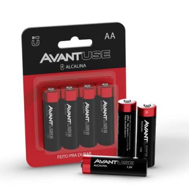 Imagem de Kit 4 Pilhas Alcalina Pequena AA 1.5v Cod: 408010016 Avant Use