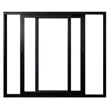 Imagem de Janela Vitro 2 Folhas Móveis de Correr Alumínio 100x120 cm Linha 25 Preto