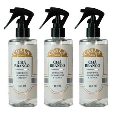 Imagem de Kit 3 Odorizante de Ambiente e Tecidos Chá Branco 260ml Home Spray - C