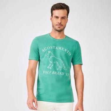 Imagem de Camiseta Masculina Acostamento Manga Curta Esmeralda-Masculino