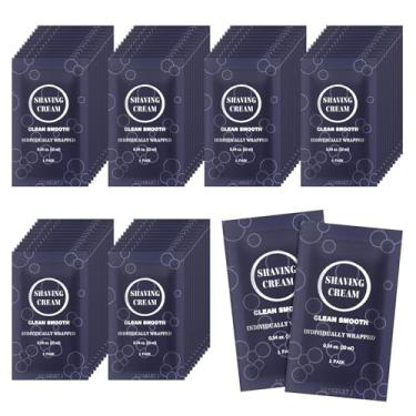 Imagem de RSQAZQ Creme De Barbear De Viagem Para Homens, Mini Creme De Barbear Embalado Individualmente A Granel, Artigos De Higiene Descartáveis Para Viagem, Comodidades Para Férias Em Hotéis, Abrigos/Moradi