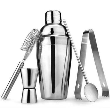 Imagem de Coqueteleira Barman Profissional Inox Drink Caipirinha Bar - Facibom