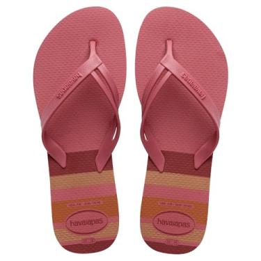Imagem de Chinelo Havaianas Elegance Print Pau Brasil 35/36