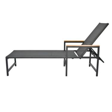 Imagem de Espreguiçadeira Em Tela Sling Com Braço Amélia - Lux Móveis