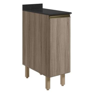 Imagem de Balcao Com Tampo 1P 30 cm MDF Kali 12217 Carvalho Toq Carvalho Toq Nic