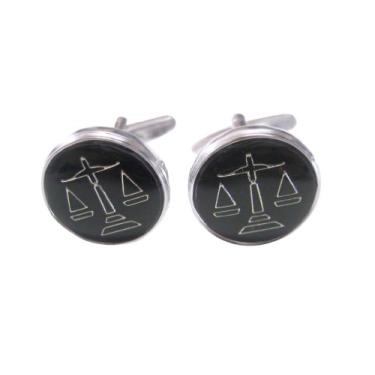 Imagem de Abotoaduras Black Scale of Justice