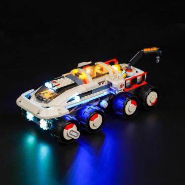 Imagem de BrickBling LED Lighting Compatible with Lego City Command Rover and Crane Loader Outer Space Toy Building Set; New 2024 Light kit Compatible with Lego Crane Loader 60432-No Model