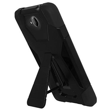 Imagem de AMZER Capa híbrida com suporte de camada dupla para Microsoft Lumia 650 - Embalagem de varejo - Preta