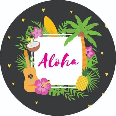 Imagem de Painel Redondo 3D Sublimado Tropical Frd-2890