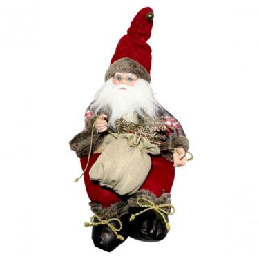 Imagem de Papai Noel Sentado Vermelho Músical