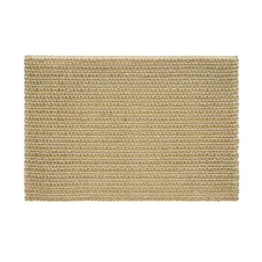 Imagem de Jogo Americano Copa E Cia Avulso Celebrate Retangular Palha E Dourado