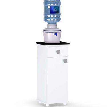 Imagem de Balcão para Bebedouro 1 Porta 1 Gaveta Kelly Branco