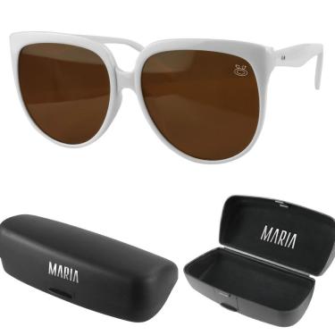 Imagem de Oculos Sol Vintage Praia Feminino Social Proteção Uv + Case Moda Qualidade Premium Deli...